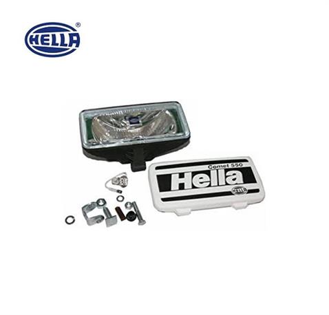 HELLA 12V SİS LAMBASI COMET 550 DİKDÖRTGEN (DELİCİ-SÜRÜCÜ) (DÜZ CAM) (BEYAZ) (195*96 MM)