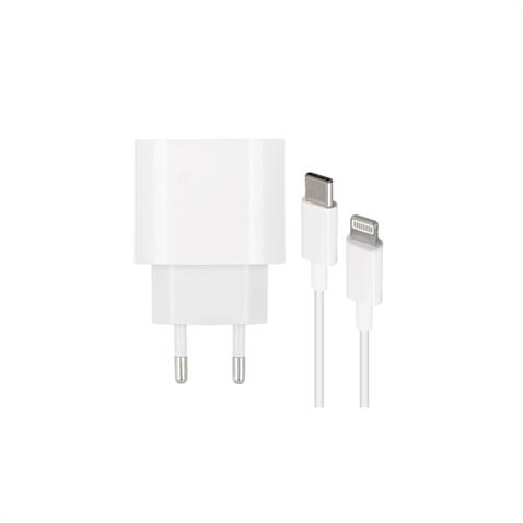 PD-C 20 WATT TYPE-C ŞARJ BAŞLIK ADAPTÖRÜ + ŞARJ KABLOSU (TYPE-C) (70 CM) IPHONE