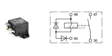BOSCH 24V RÖLE 4 UÇLU 50 A (BÜYÜK TİP) (ÇİFT DİYOTLU)