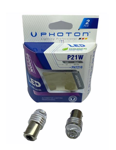 PHOTON 12V 93 AMPUL 6 LEDLİ BEYAZ MERCEKLİ (2 AD)