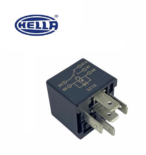 HELLA 24V RÖLE 5 UÇLU 10/20 A (DİYOTLU) (30-85-86-87-87a)