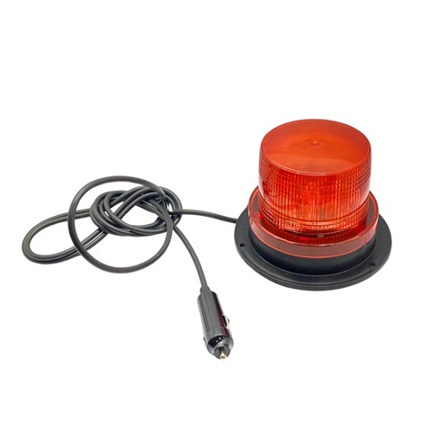 12V-80V ÇAKAR FLAŞ TEPE LAMBA MIKNATISLI ÇAKMAK FİŞLİ LEDLİ (85*93 MM) SARI