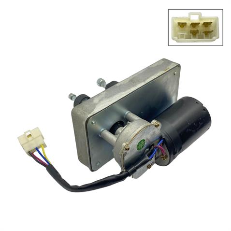 12V SİLECEK MOTORU MEKANİZMALI ÇİFT MİLLİ 50/60 (KAPALI)