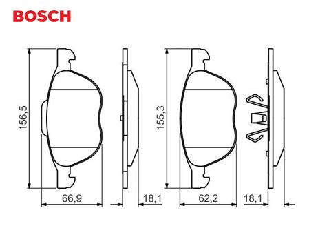 BOSCH ÖN FREN BALATASI FORD-MAZDA-VOLVO