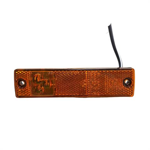 SERTPLAS 12V-24V YAN SİNYAL LAMBASI (SİDE MARKER) LEDLİ SARI KRONE TİP DORSE (130*32 MM) E9
