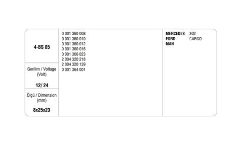 MEGA 24V MARŞ KÖMÜRÜ MAKO TİPİ FORD CARGO (4 AD)