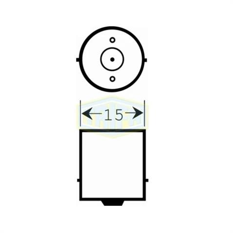 TRIFA 12V 93 AMPUL 21W SARI (DÜZ TIRNAK) GERMANY