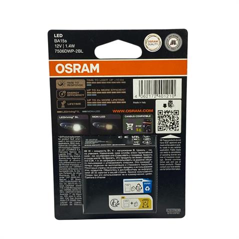 OSRAM 12V 93 AMPUL LED P21W 6000K DÜZ TIRNAK BA15s (2 AD)