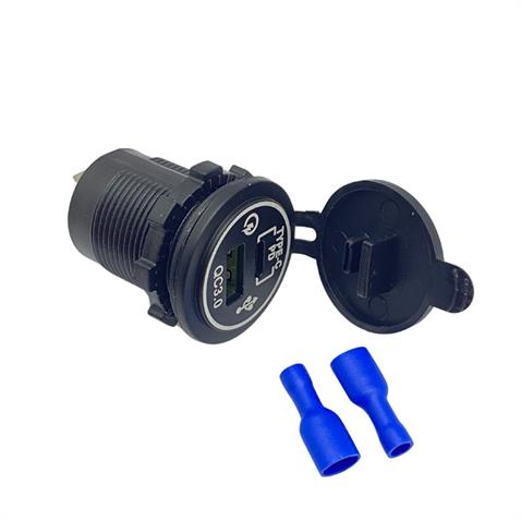 12V-24V TELEFON ŞARJ CİHAZI (USB+TYPE-C) (1.5A X 2) (28 MM)