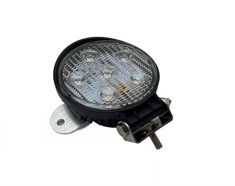 10V-30V ÇALIŞMA LAMBASI (6 X 3W POWER LEDLİ) YUVARLAK (116 MM) MERCEKLİ