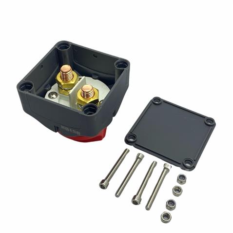 12V-50V AKÜ DEVRE KESİCİ MARİN TİPİ 200 A (ÇEVİRMELİ) (ON-OFF-OUT)