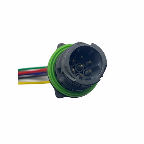 STOP SOKETİ 7 FİŞ (ERKEK) (KABLOLU) (DÜZ TİP) MAN-MERCEDES 