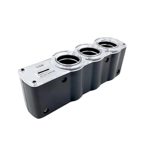 12V-24V ÇAKMAK SOKETİ (ENERJİ SOKETİ) (ÇAKMAK 3 + USB 1 ŞARJLI 0.5 A) (KABLOLU)