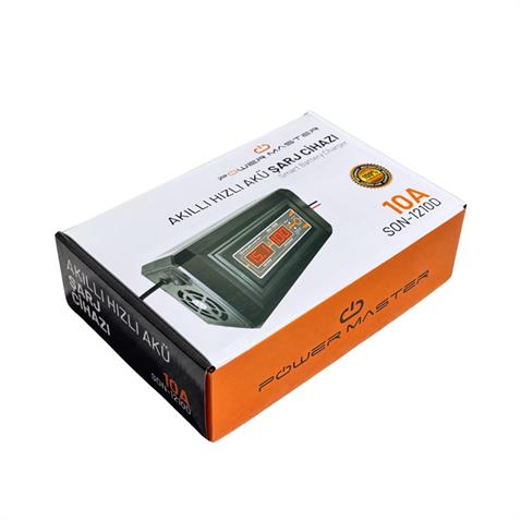 SON-1210D 12V-24V ŞARJ REDRESÖRÜ (AKILLI AKÜ ŞARJ CİHAZI) (VOLT-AMPER GÖSTERGELİ) OTOMATİK 10 A