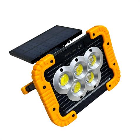 LAMBADA SOLAR 12V COB LEDLİ EL PROJEKTÖRÜ GÜNEŞ ENERJİLİ-ŞARJLI USB ÇIKIŞLI