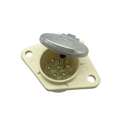 ERICH JAEGER TIR DORSE ELEKTRİK SOKETİ (RÖMORK FİŞİ) (7Lİ DİŞİ FİŞLİ) (PLS BEYAZ) (S TİPİ)