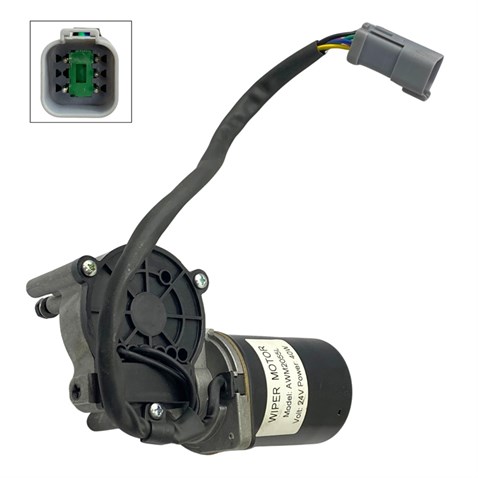 24V SİLECEK MOTORU (5 FİŞ) HITACHI ZAXIS ZX280-VOLVO İŞ MAKİNASI