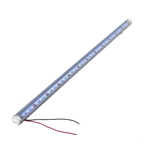 12V FLORESAN TAVAN LAMBASI 33 LEDLİ BEYAZ ANAHTARLI (ŞEFFAF CAM) (47 CM)