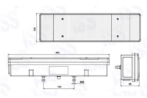 STOP LAMBASI 7-FONKSİYONLU (YANDAN SOKETLI) SAĞ