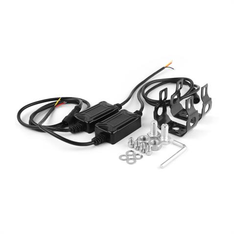 12V LED LAMBA OFF-ROAD MERCEKLİ YUVARLAK 2 FONKSİYONLU TRANSFORMERS(BEYAZ- SARI) (35 MM)