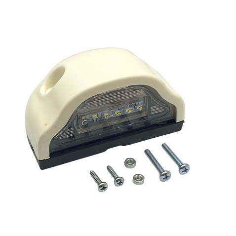 12V-24V PLAKA LAMBASI (6 LEDLİ) (BEYAZ) (102*54 MM)