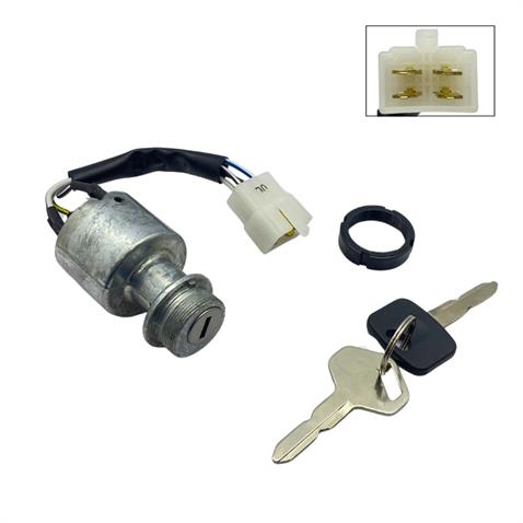 KONTAK ANAHTARI (4 UÇLU) (KABLOLU-SOKETLİ) (I-I-START) FORKLİFT