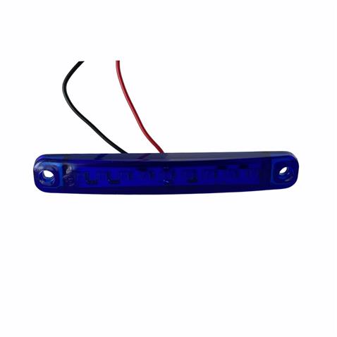 12V-24V PARMAK LAMBA 9-LEDLİ MAVİ (99*14 MM)
