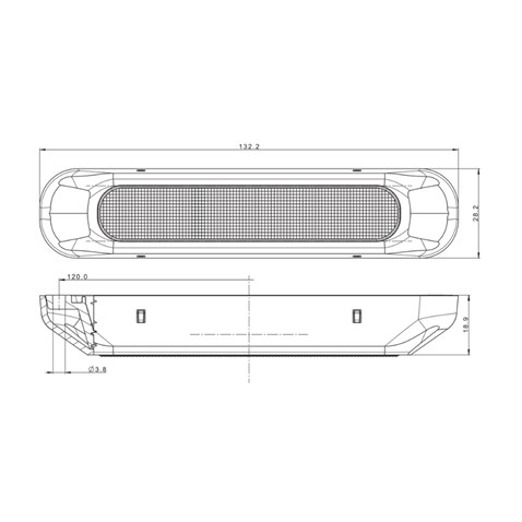 FRISTOM 12V-24V POZİSYON LAMBASI 6 LEDLİ (BEYAZ) (132*28 MM) E9