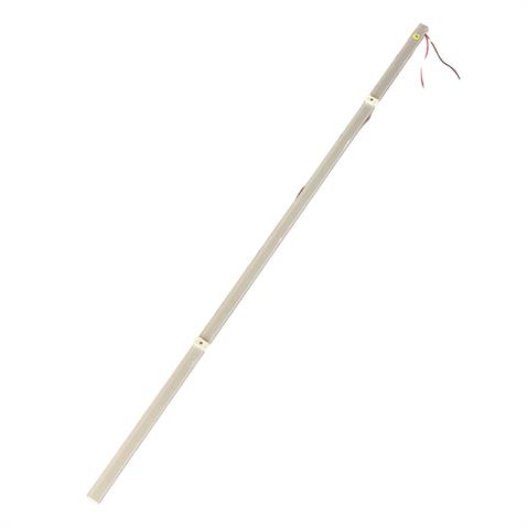 12V FLORESAN TAVAN LAMBASI LEDLİ ANAHTARLI SARI (ŞEFFAF CAM) (100 CM)