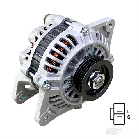 12V ALTERNATÖR DİNAMO 85 A (2 FİŞ) (L-S) HYUNDA ACCENT/EXCEL/SONATA-MITSUBISHI COLT/GALANT/LANCER