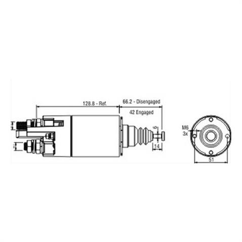 24V MARŞ OTOMATİĞİ MITSUBISHI TİPİ 39MT CATERPILLAR D7G-MERCEDES AXOR-MITSUBISHI MARATON
