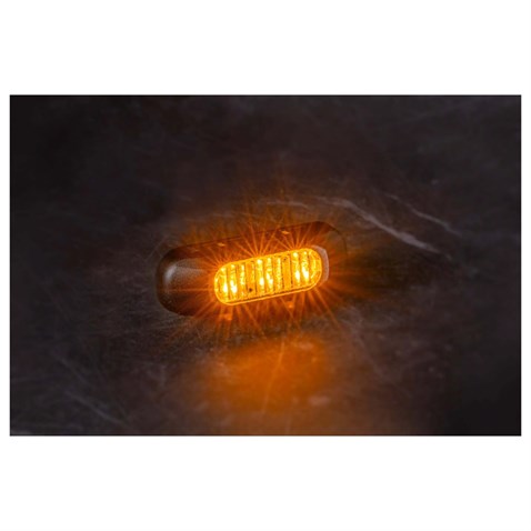 FRISTOM 12V-24V PARMAK LAMBA 3-LEDLİ (SARI) (84*28 MM) E9