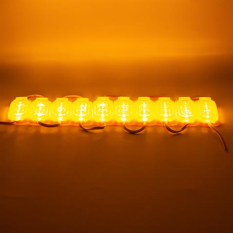 12V MODÜL LAMBA 3-LEDLİ (SARI) (65*25 MM) 