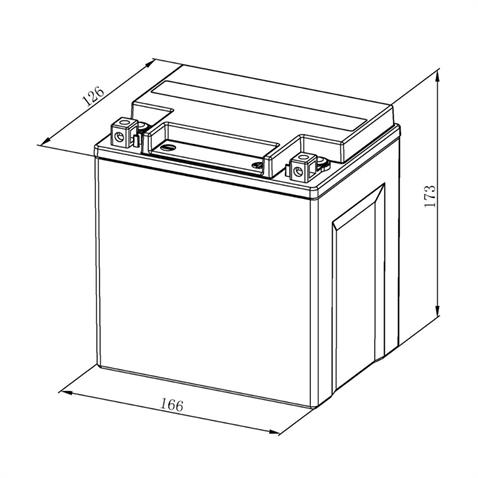 BOSCH 12V 30 AH MOTOSİKLET AKÜSÜ AGM 385 A (EN) (166*126*173) (FA134) (YIX30L) (YB30L-B) (BIX30L)