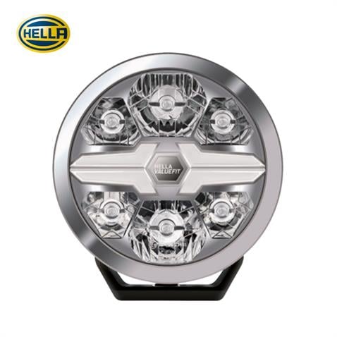HELLA 12V-24V LED LAMBA OFF-ROAD YUVARLAK (KROM ÇERÇEVE) 3000 SARI-BEYAZ (220 MM)
