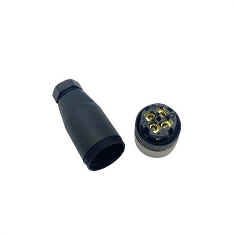 SENSÖR KONNEKTÖRÜ (4 PİNLİ) M12 DİŞİ
