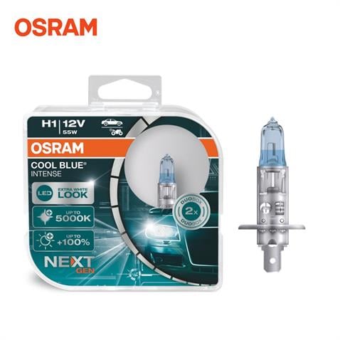 OSRAM 12V H1 AMPUL 55W 5000K COOL BLUE INTENSE (BEYAZ IŞIK) (2 AD)