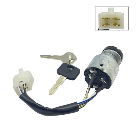 KONTAK ANAHTARI (4 UÇLU) (KABLOLU-SOKETLİ) (I-I-START) FORKLİFT