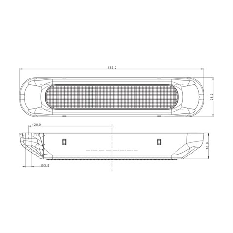 FRISTOM 12V-24V POZİSYON LAMBASI 6 LEDLİ (FONKSİYONLU) (SARI) (132*28 MM) E9