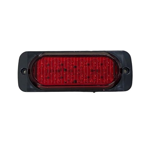 12V-24V İKAZ LAMBASI ÇAKARLI 12 LEDLİ KIRMIZI (116*42 MM) UNIVERSAL