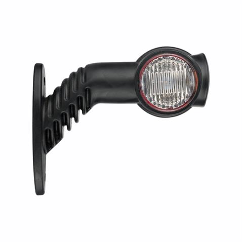 12V-24V BOYNUZ TAKOZ LAMBASI UZUN EĞRİ (LEDLİ) (3 FONKSİYONLU) SARI-KIRMIZI-BEYAZ