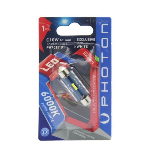 PHOTON 12V-24V SOFİT AMPUL 8 LEDLİ BEYAZ 7000K CANBUS EXCLUSIVE (41 MM) (1 AD)