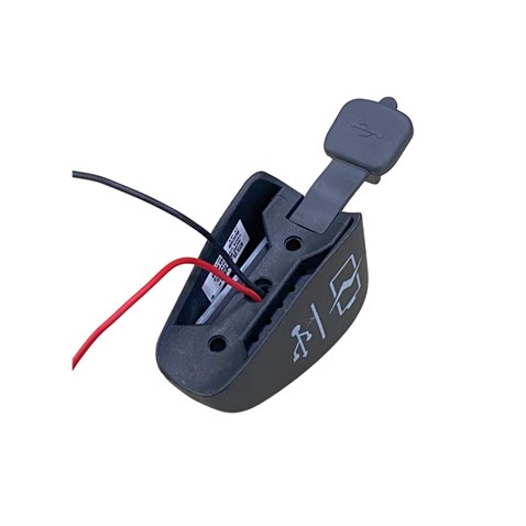 SANEL 12V-24V TELEFON ŞARJ CİHAZI (USB X 2) (2.1A X 2) (BORU TİP) (MAVİ LED IŞIK) (SU-TOZ KORUMALI)