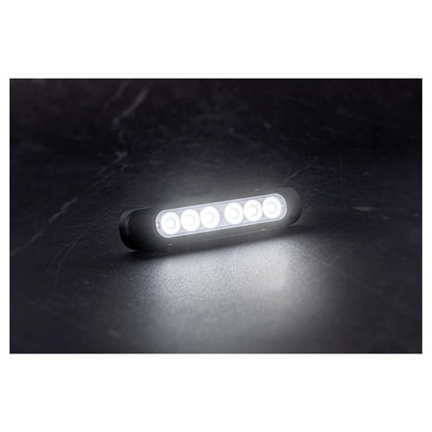 FRISTOM 12V-24V POZİSYON LAMBASI 6 LEDLİ (BEYAZ) (132*28 MM) E9