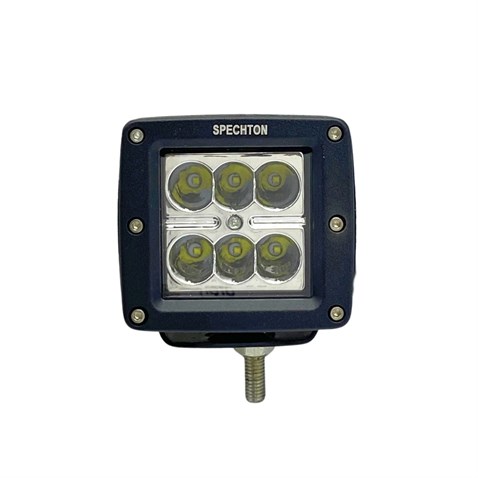 9V-30V ÇALIŞMA LAMBASI OFF-ROAD KARE 18W (6 LEDLİ) (82*75 MM)