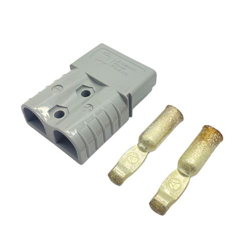 600V ELEKTRİKLİ FORKLİFT AKÜ SOKETİ 120 A 35 MM (GRİ) (ÇAP:46 BOY:64 MM)