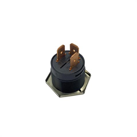 24V BUTON LED IŞIKLI (FİŞLİ) (10 A) (22 MM) KIRMIZI