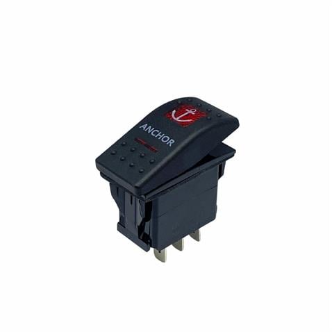 TUŞLU ANAHTAR ÇAPA IRGATI (4 FİŞ) (ÇİFT DEVRE) (12V 20A DC/24V 10A DC) MARİN