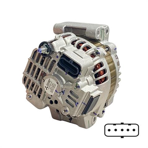 MITSUBISHI 24V ALTERNATÖR DİNAMO 100 A (W-L-15-S-DFM) (SOKETLİ 5 FİŞ) SCANIA