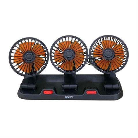 12V VANTİLATÖR (USB GİRİŞLİ) (TORPİDO ÜSTÜ) (ÇİFT DEVRE) (360° AYARLANABİLİR) 